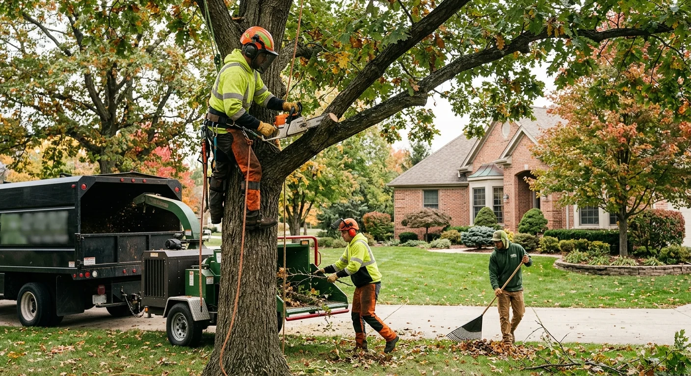 St Charles Tree Service team completing a Tree Service service visit in St. Charles, IL
