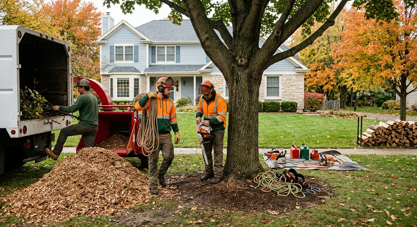 Finished Tree Service system setup by St Charles Tree Service