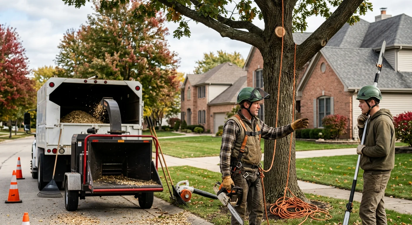 Finished Tree Service system setup by St Charles Tree Service