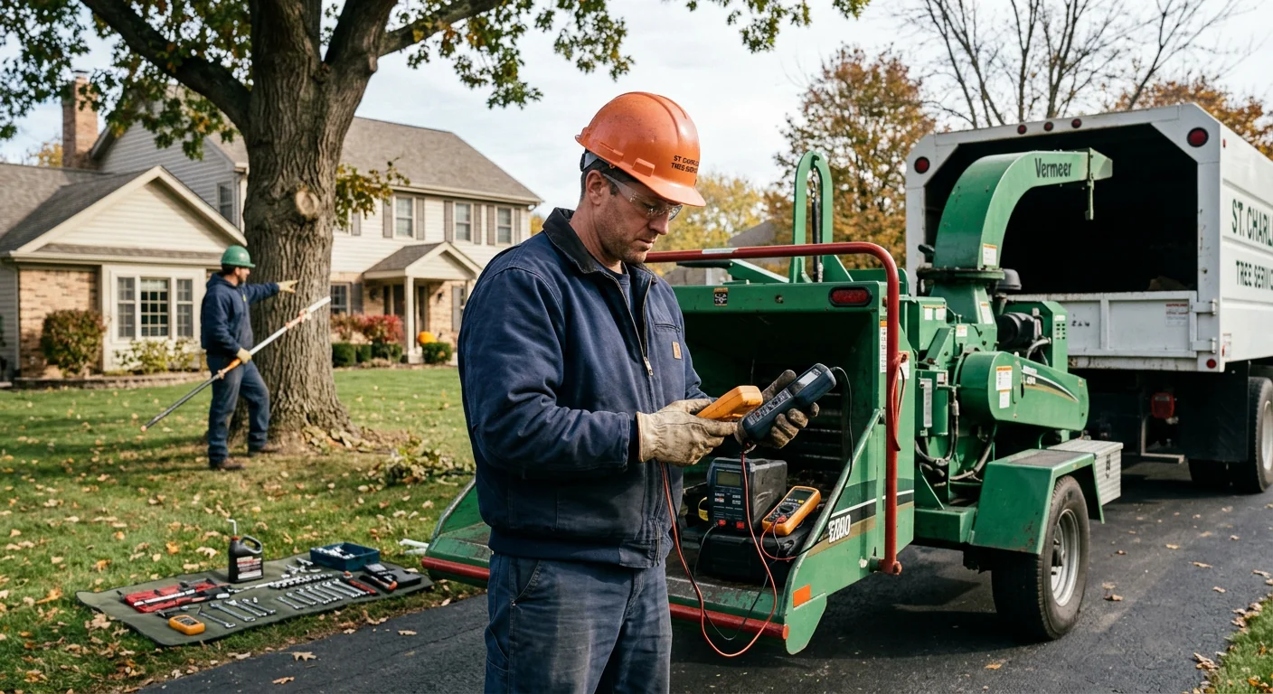 St Charles Tree Service technician testing system performance